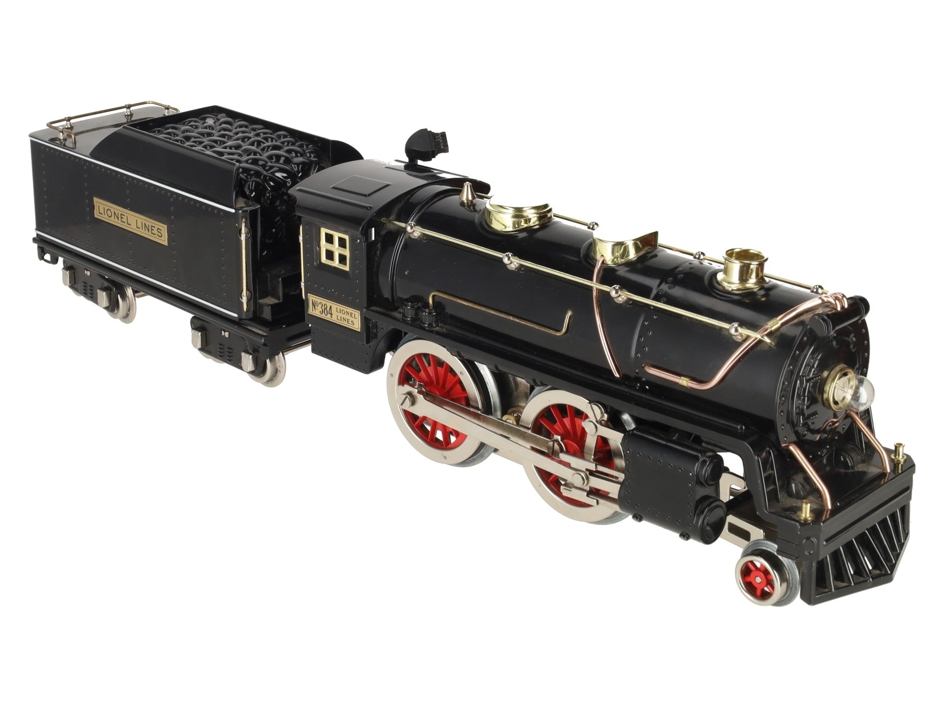 MTH 10-1212-1 Std. Gauge Tinplate No. 384 Steam Locomotive & Tender w/PS2 EX