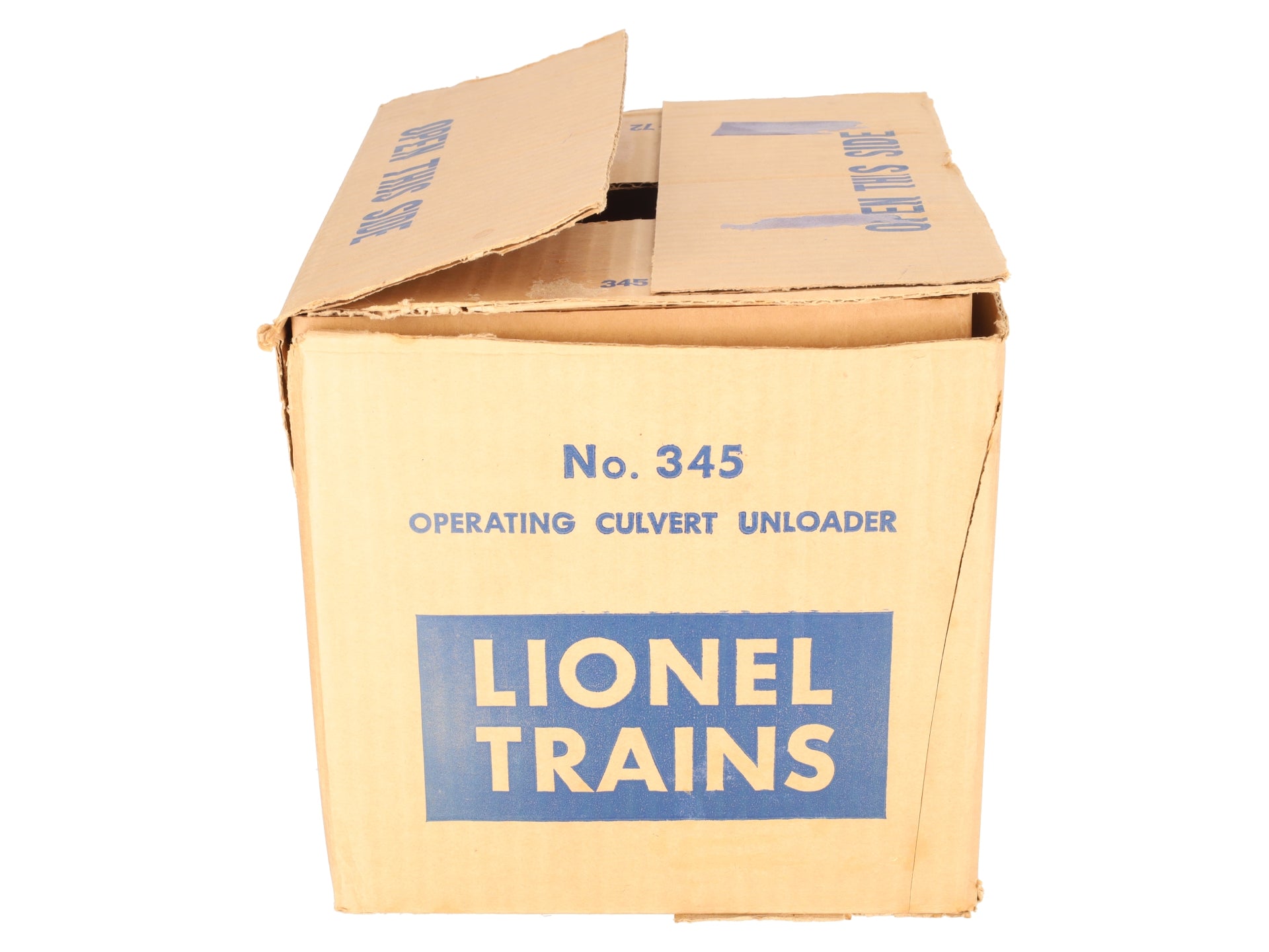 Lionel 345 Vintage O Motorized Culvert Unloader with Car VG/Box