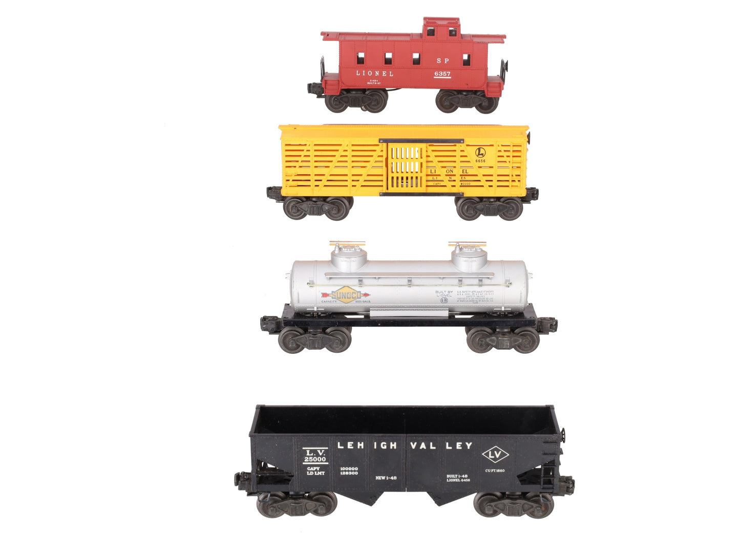 Lionel 1467W Vintage O Postwar Set 6656, 6465, 6456, 6357 VG/Box