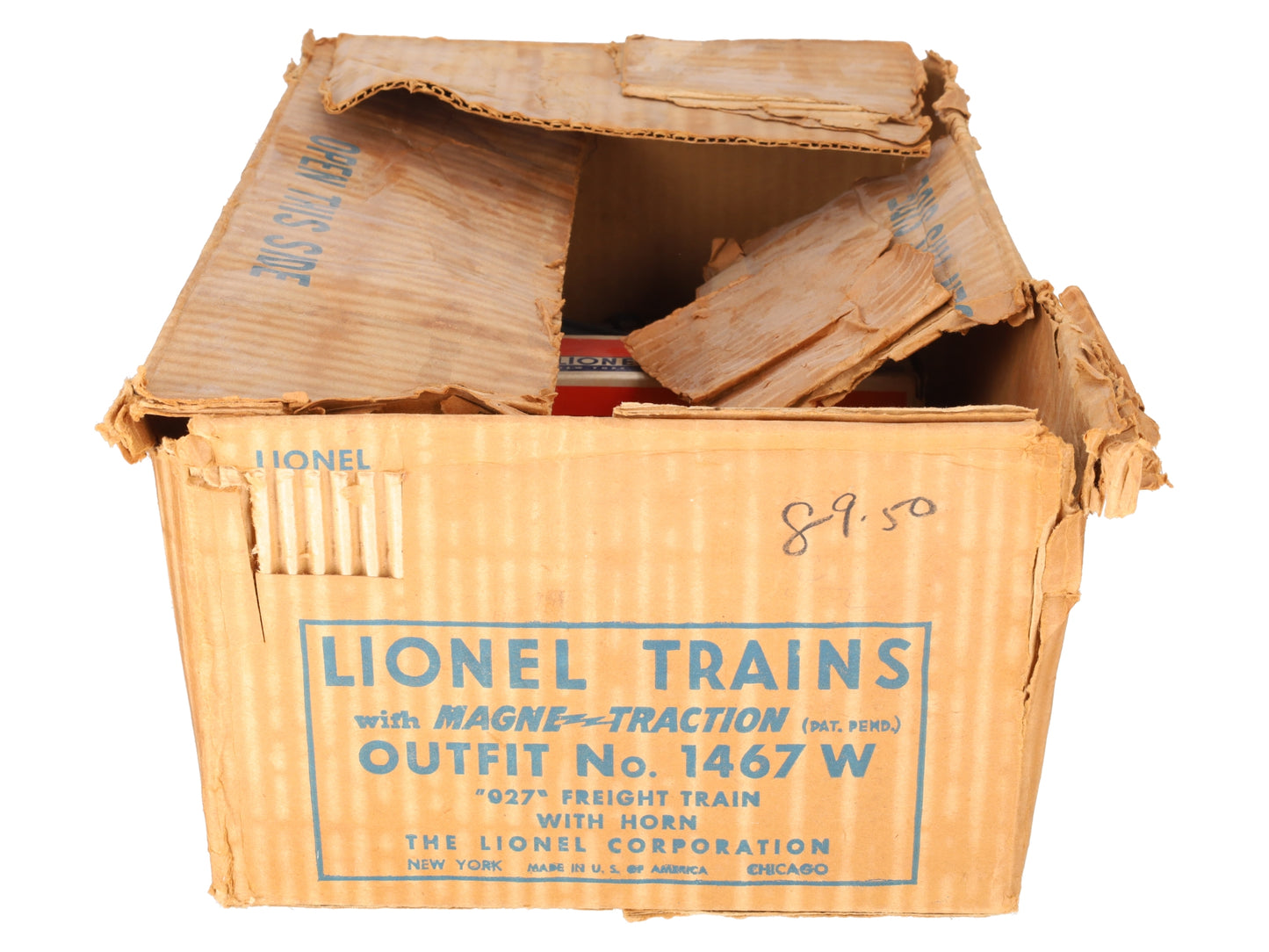 Lionel 1467W Vintage O Postwar Set 6656, 6465, 6456, 6357 VG/Box