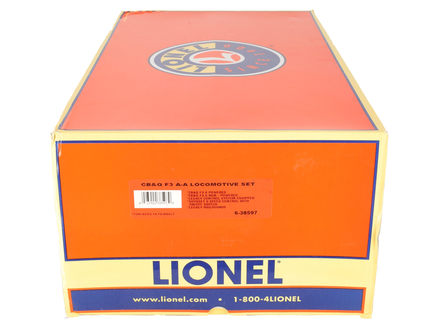 Lionel 6-38597 Burlington F3 AA Diesel Locomotive Set #9962-A/9962-C EX/Box