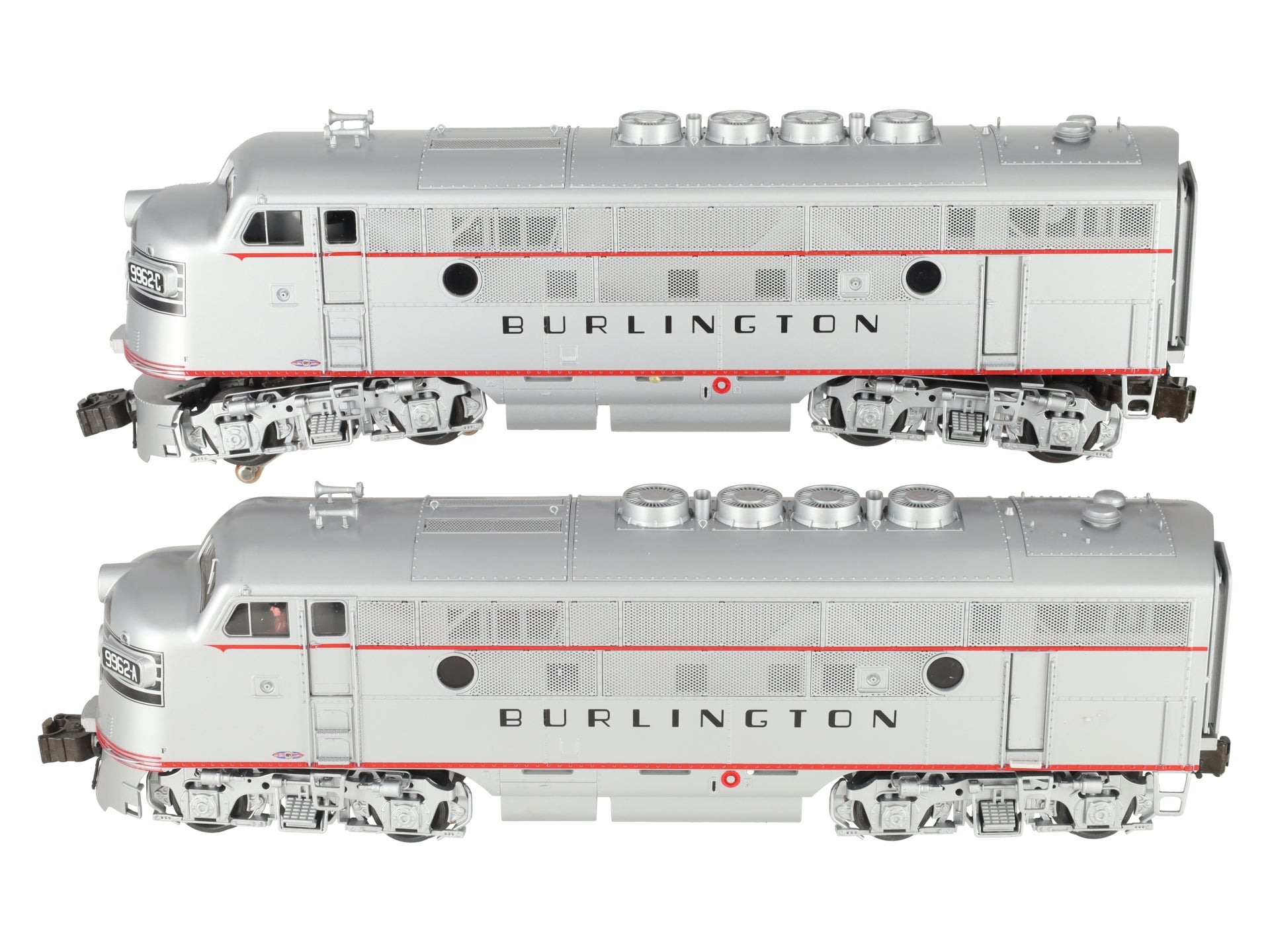 Lionel 6-38597 Burlington F3 AA Diesel Locomotive Set #9962-A/9962-C EX/Box