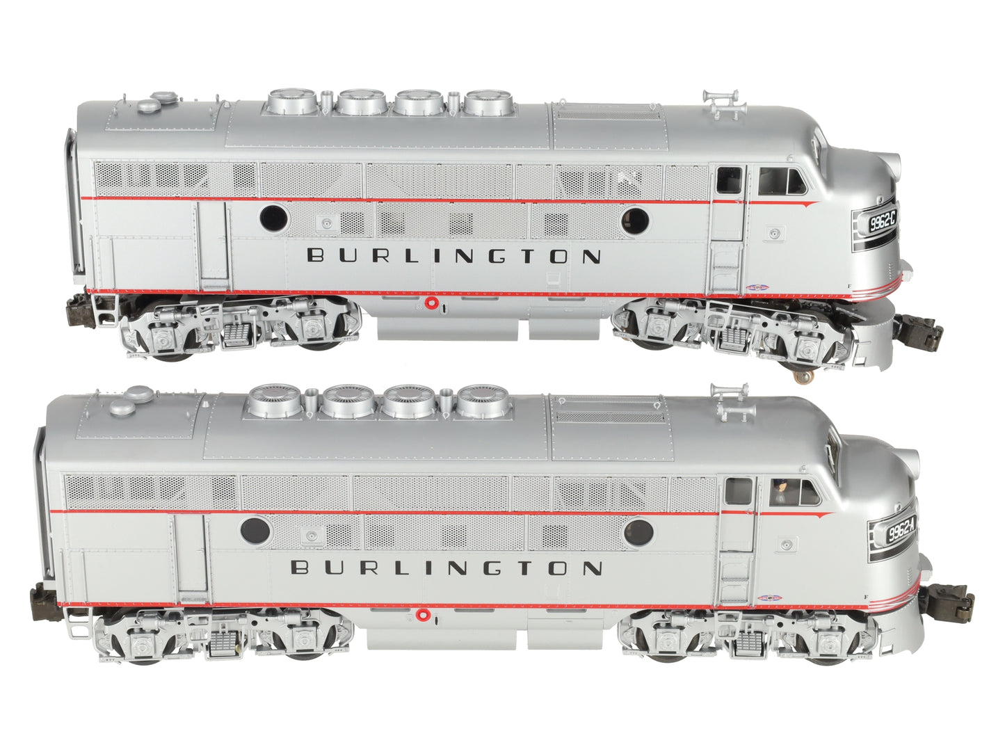 Lionel 6-38597 Burlington F3 AA Diesel Locomotive Set #9962-A/9962-C EX/Box