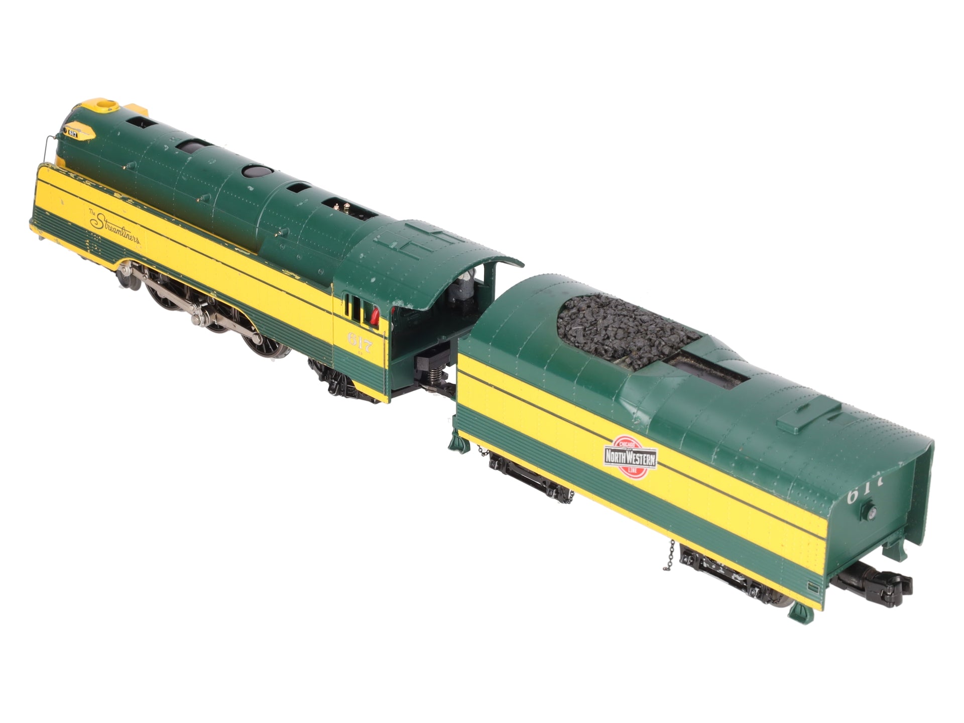 MTH 30-1702-1 O CNW 4-6-2 Streamlined Crusader Steam Engine #617 w/PS3.0