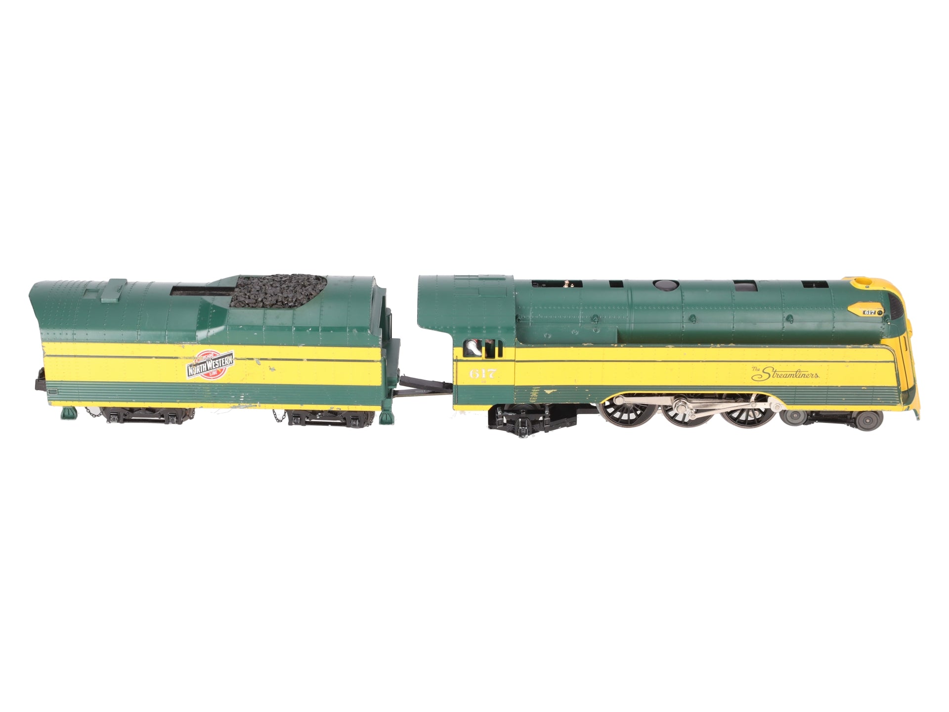 MTH 30-1702-1 O CNW 4-6-2 Streamlined Crusader Steam Engine #617 w/PS3.0