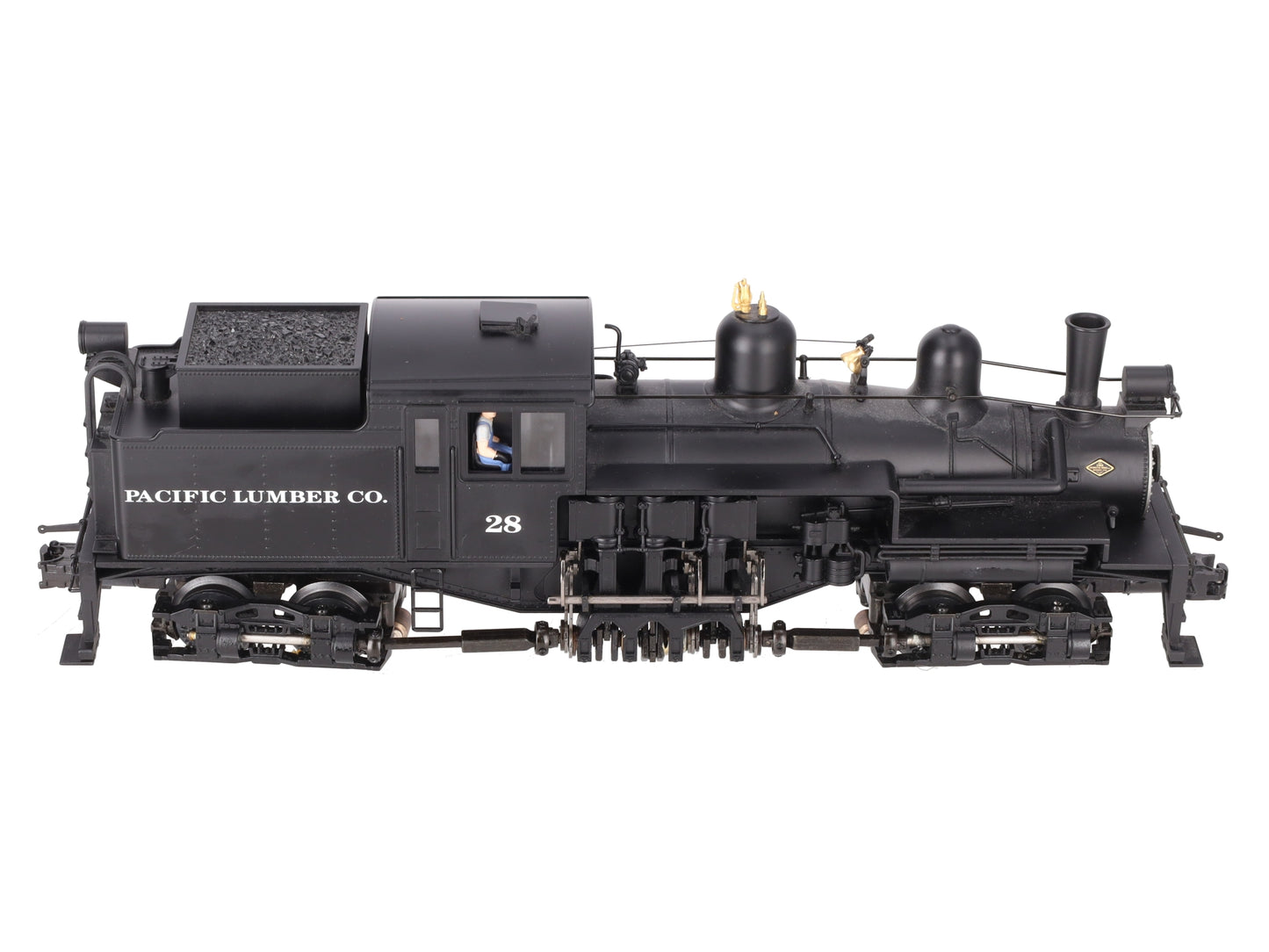 K-Line K3499-0028CC Pacific Lumber Shay Loco w/TMCC #28 EX/Box