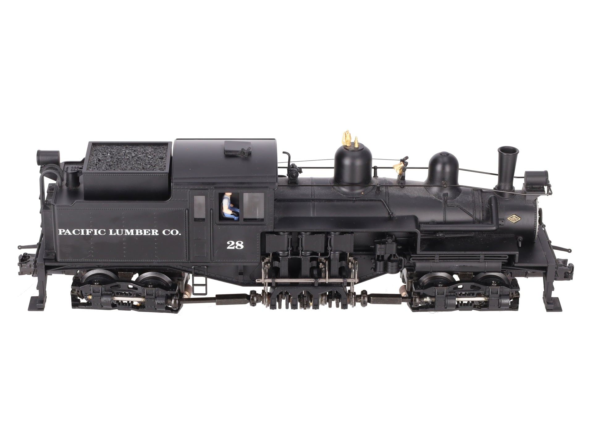 K-Line K3499-0028CC Pacific Lumber Shay Loco w/TMCC #28 EX/Box