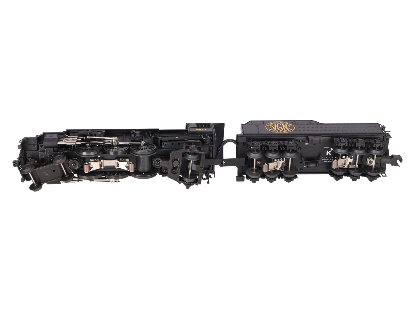 K-Line K3399-0002S O Gauge Virginian Pacific Steam Locomotive w/TMCC #1907 EX/Box