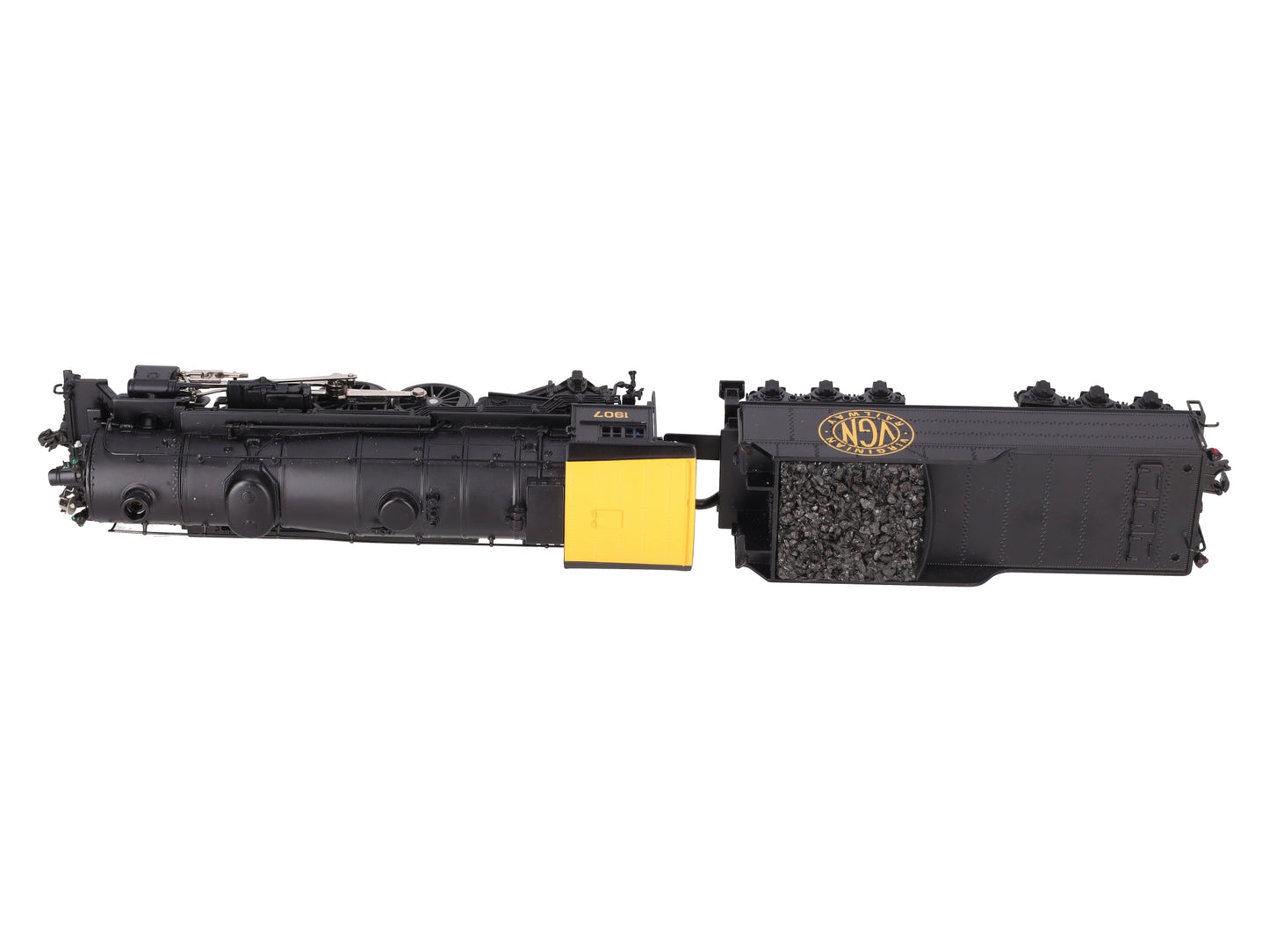 K-Line K3399-0002S O Gauge Virginian Pacific Steam Locomotive w/TMCC #1907 EX/Box