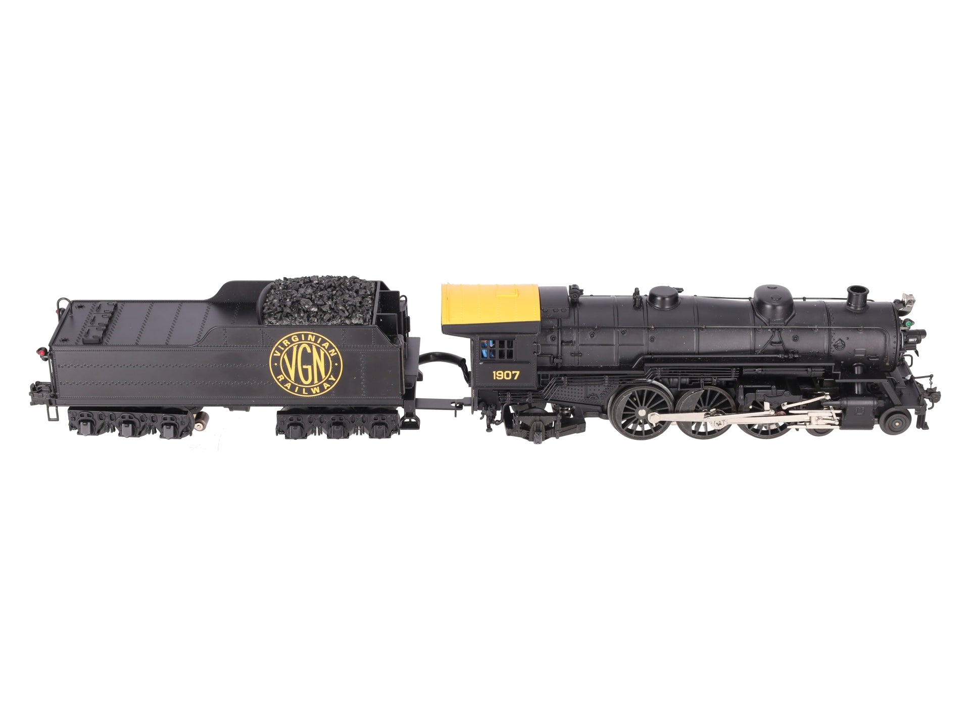 K-Line K3399-0002S O Gauge Virginian Pacific Steam Locomotive w/TMCC #1907 EX/Box