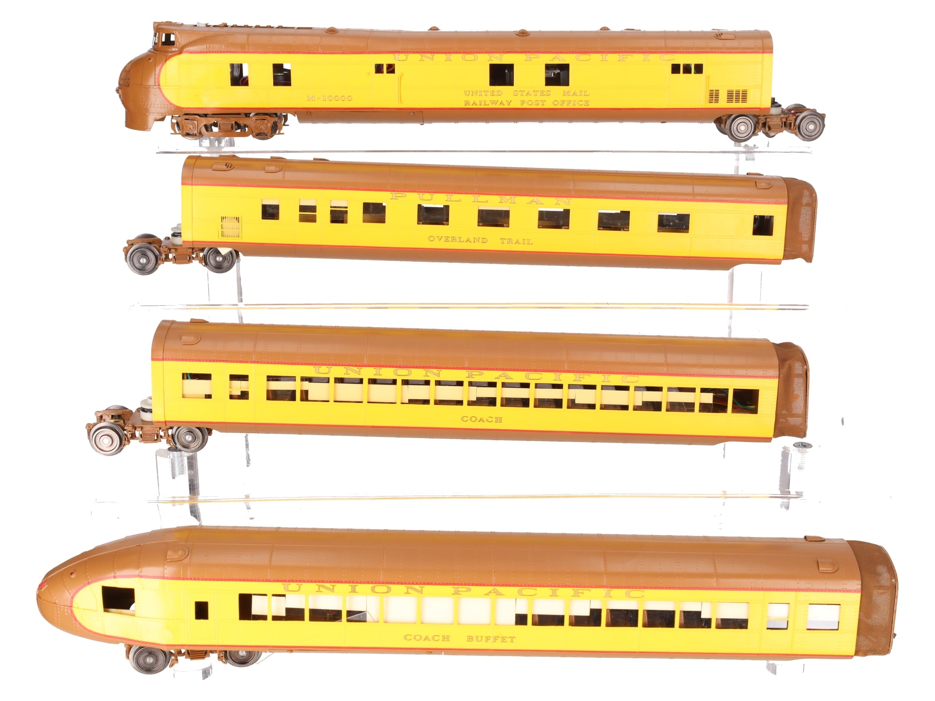 3rd Rail 3RM10K Brass Union Pacific M10000 O Gauge Diesel Passenger Train Set EX/Box