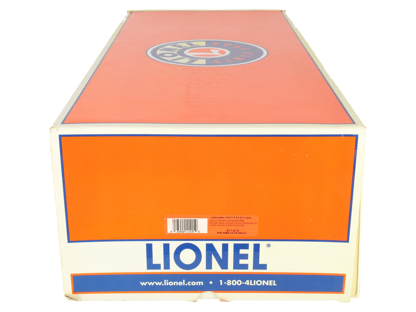 Lionel 6-11415 Undecorated 6-8-6 Legacy S2 Turbine Steam Locomotive EX/Box