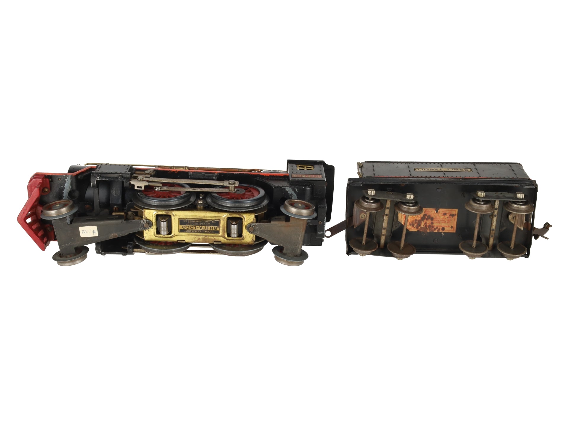 Lionel 390 Vintage Standard Gauge 2-4-2 Steam Locomotive with Tender VG
