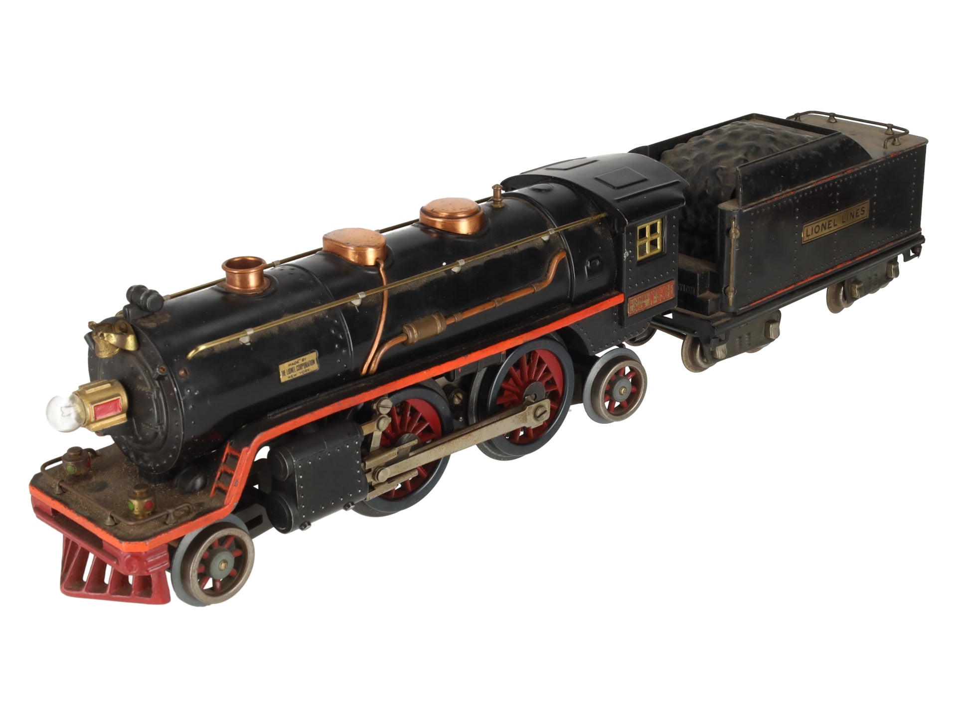 Lionel 390 Vintage Standard Gauge 2-4-2 Steam Locomotive with Tender VG