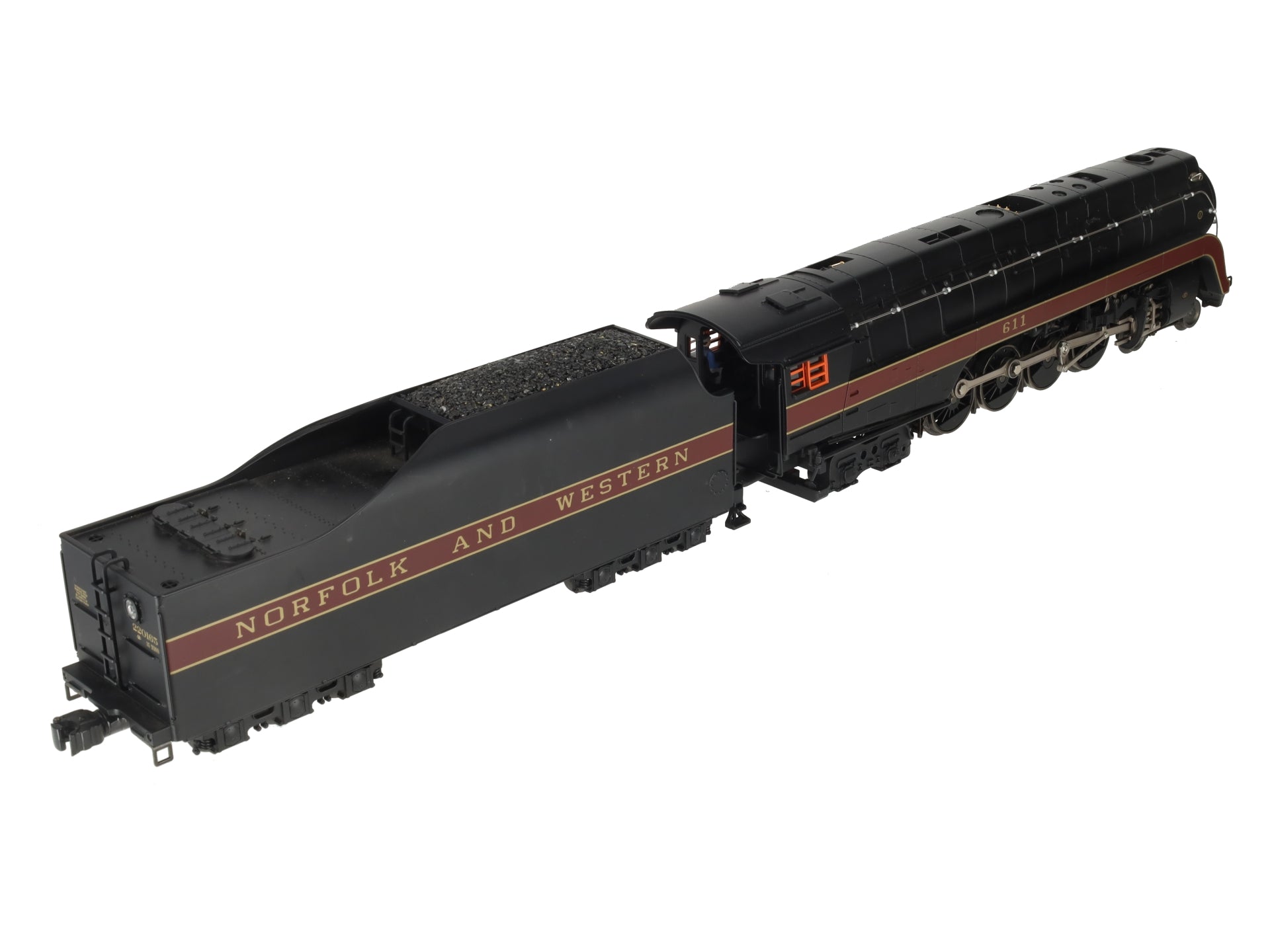 Lionel 6-38095 O Norfolk & Western 4-8-4 J-Class Steam Locomotive & Tender #611 EX/Box