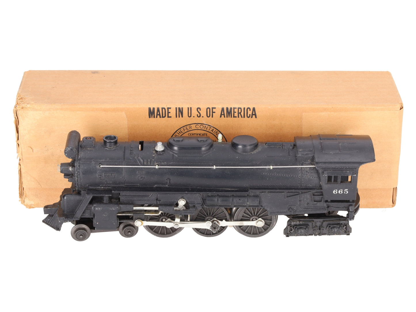 Lionel 665 Vintage O 4-6-4 Steam Locomotive w/ Smoke Chamber VG/Box
