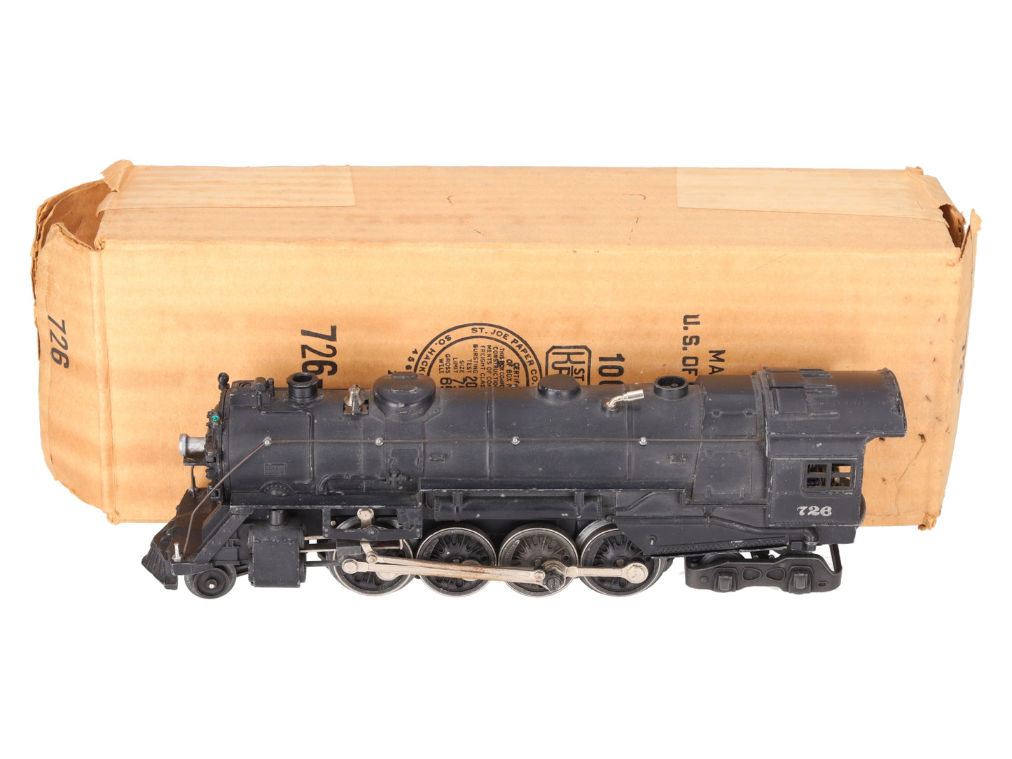 Lionel 726 Vintage O Berkshire 2-8-4 Die-Cast Locomotive VG/Box