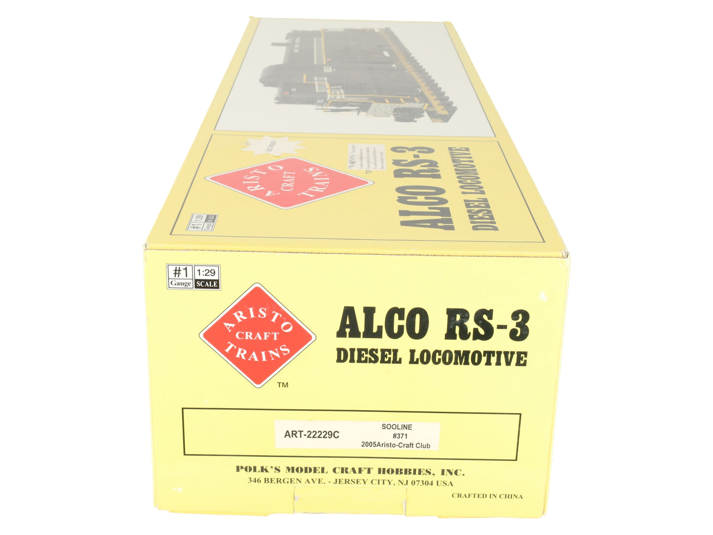 Aristo-Craft 22229C Soo Line Large Scale RS-3 Diesel Locomotive #370 VG/Box