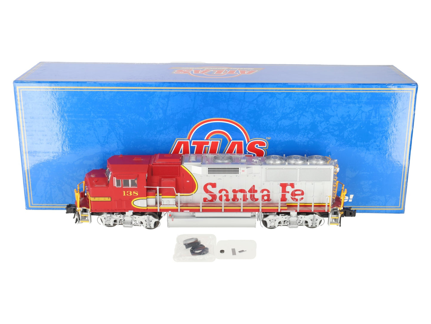 Atlas 1282-5 O Santa Fe GP60M Diesel Locomotive w/TMCC #138 - 3 Rail EX/Box