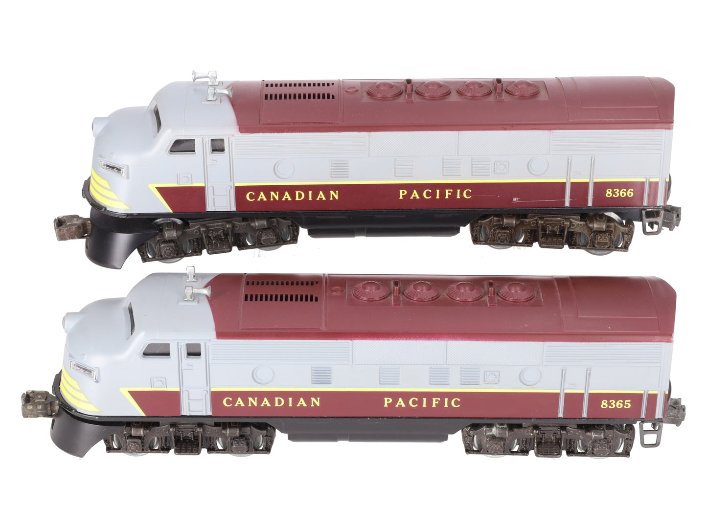 Lionel 6-8365/6-8366 O Gauge MPC Canadian Pacific F3 AA Diesel Set EX