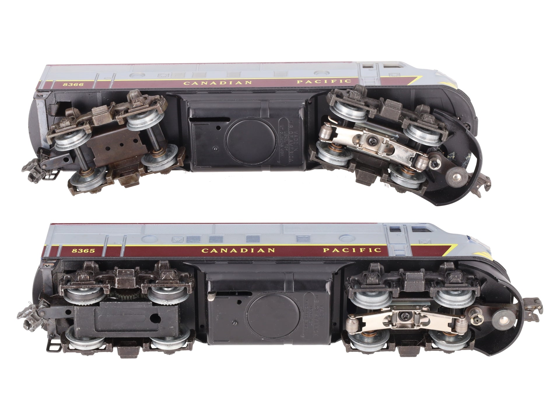 Lionel 6-8365/6-8366 O Gauge MPC Canadian Pacific F3 AA Diesel Set EX