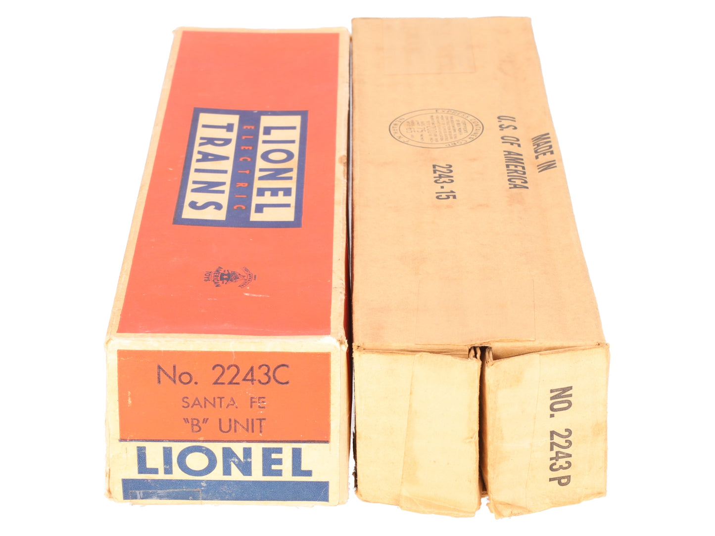 Lionel 2243 Vintage O Santa Fe F-3 AB Diesel Set VG/Box