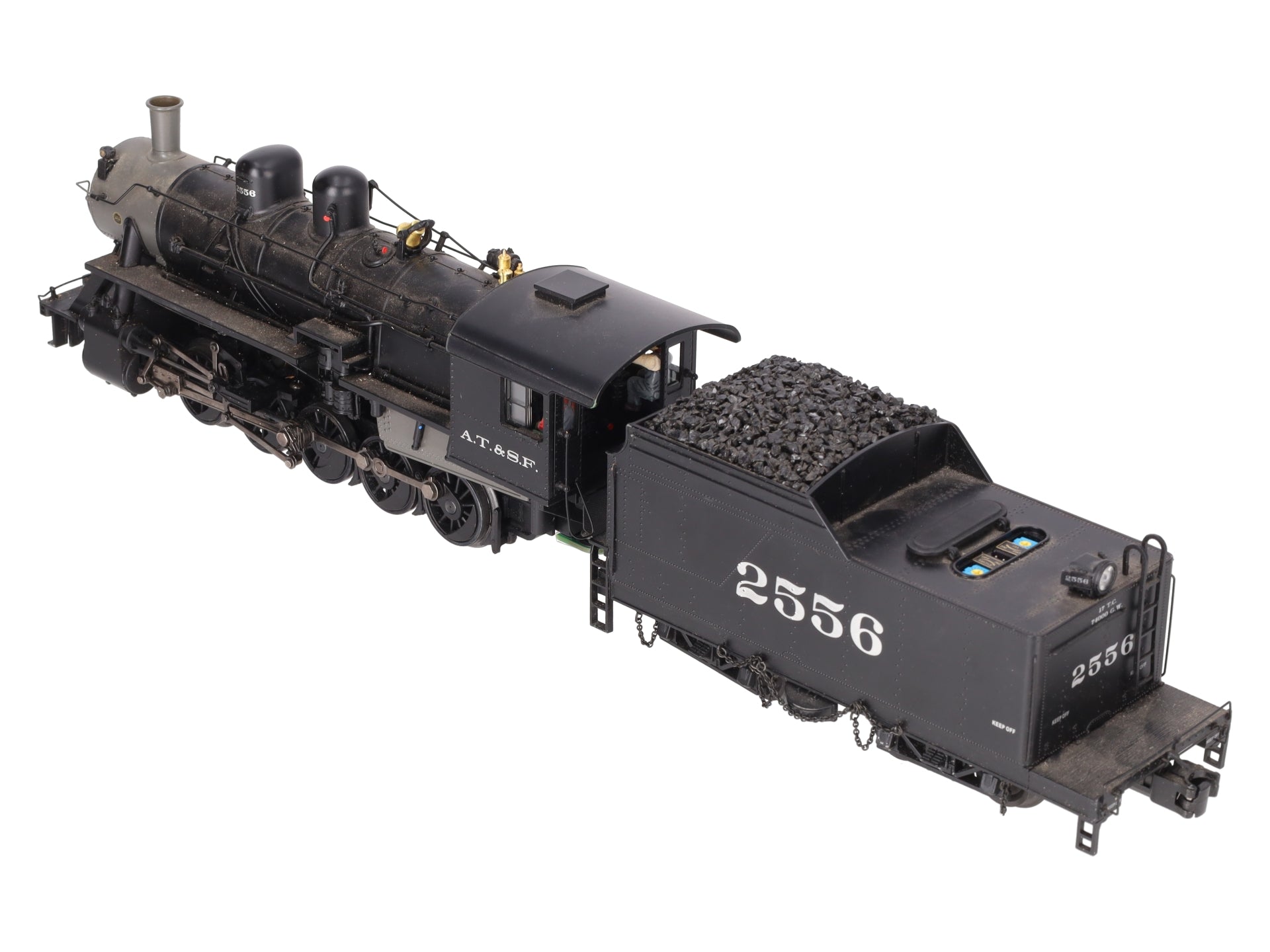 MTH 20-80008A O Gauge Santa Fe 2-10-0 Russian Decapod Steam Engine w/PS2 EX/Box