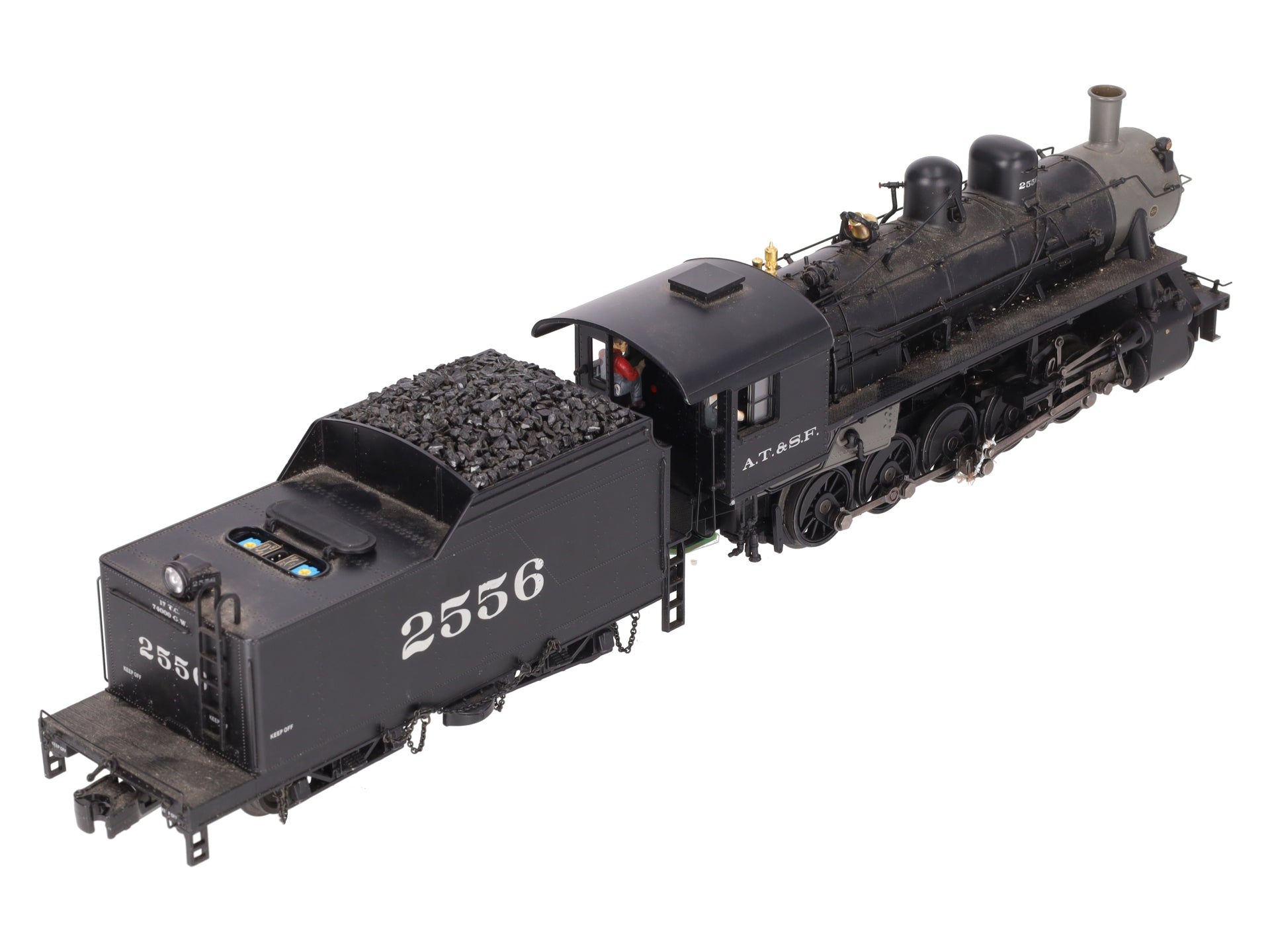 MTH 20-80008A O Gauge Santa Fe 2-10-0 Russian Decapod Steam Engine w/PS2 EX/Box