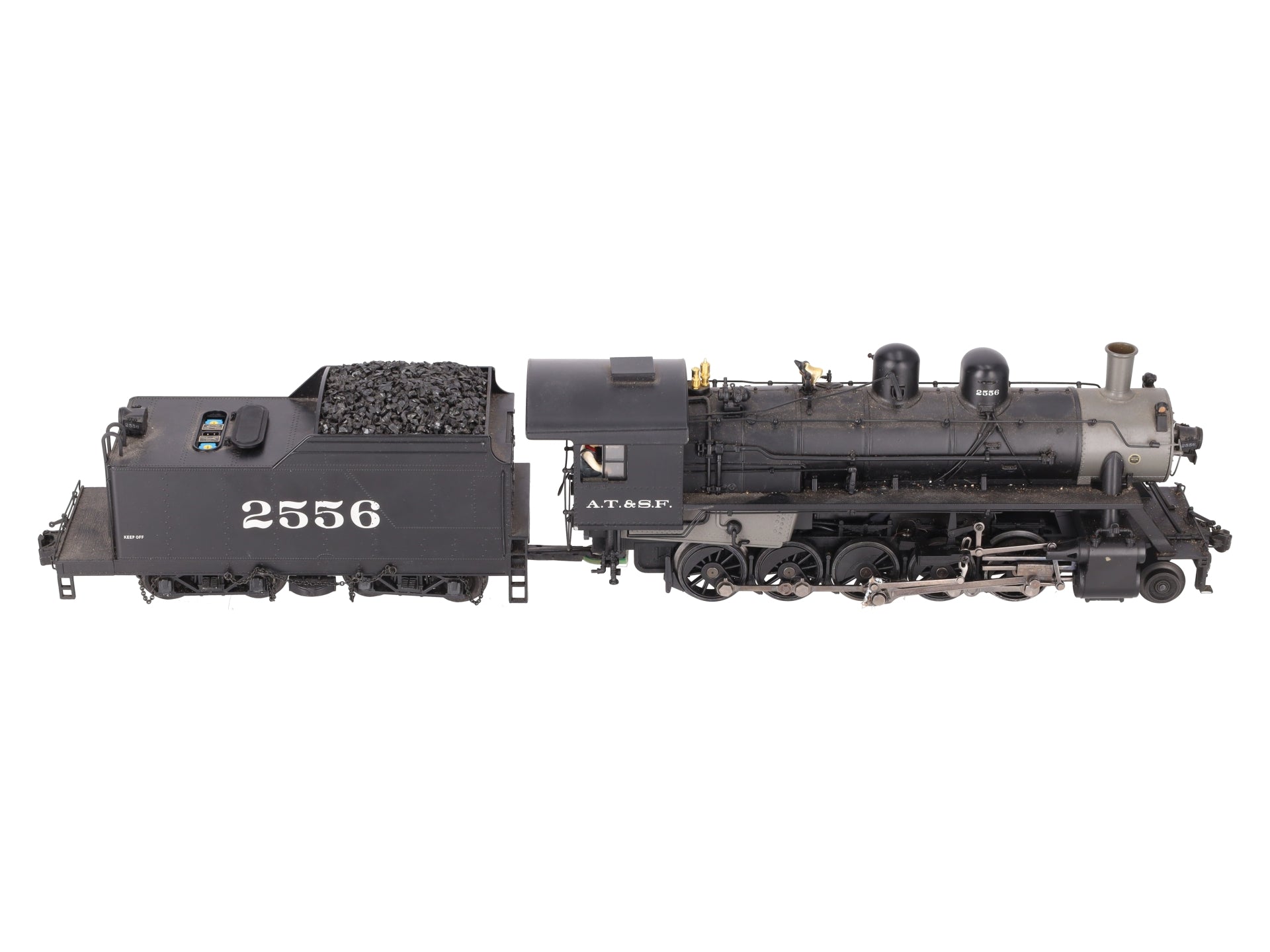MTH 20-80008A O Gauge Santa Fe 2-10-0 Russian Decapod Steam Engine w/PS2 EX/Box