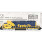 Micro-Trains 97001091 Z Scale Santa Fe SD40-2 Powered Diesel Locomotive #5036 LN/Box