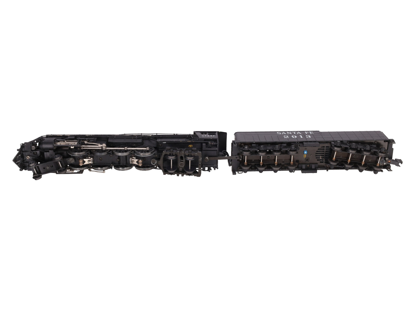 MTH 20-3080-1 O Gauge Santa Fe 4-8-4 Northern Steam Locomotive w/PS2 #2913 VG/Box