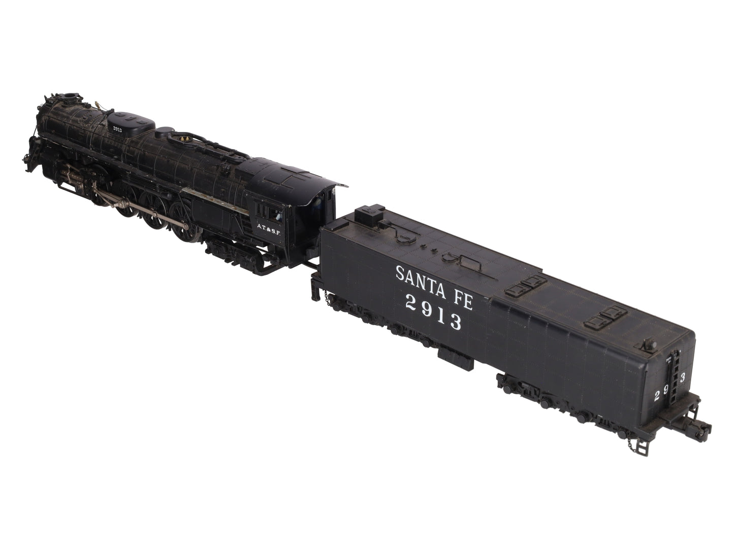 MTH 20-3080-1 O Gauge Santa Fe 4-8-4 Northern Steam Locomotive w/PS2 #2913 VG/Box