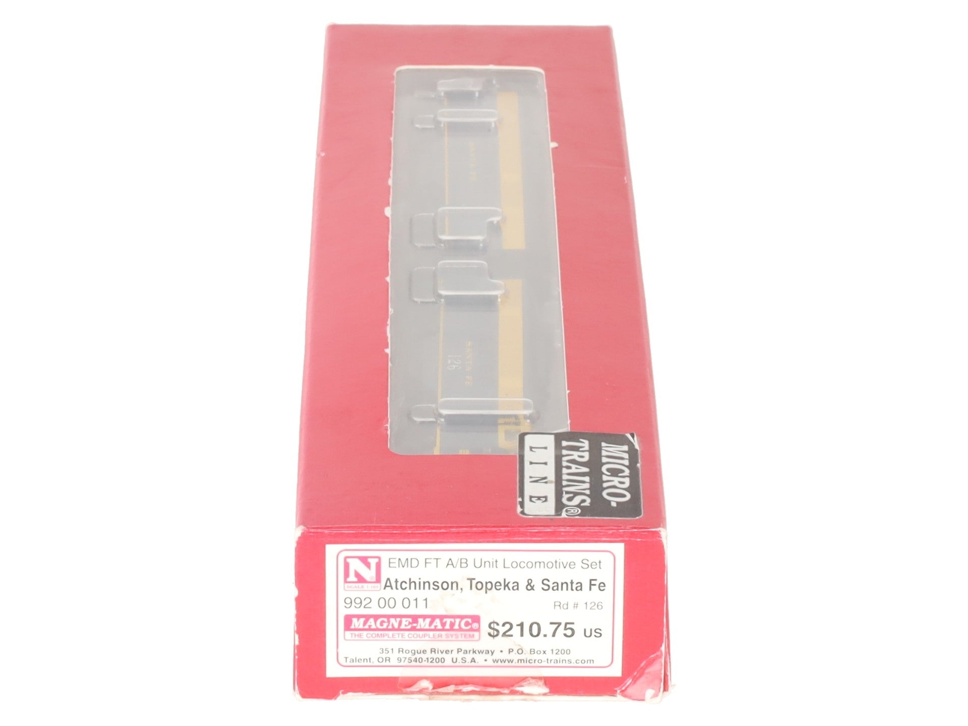 Micro-Trains 99200011 N ATSF FT A/B Powered Diesel Locomotive Set #126 w DCC VG/Box
