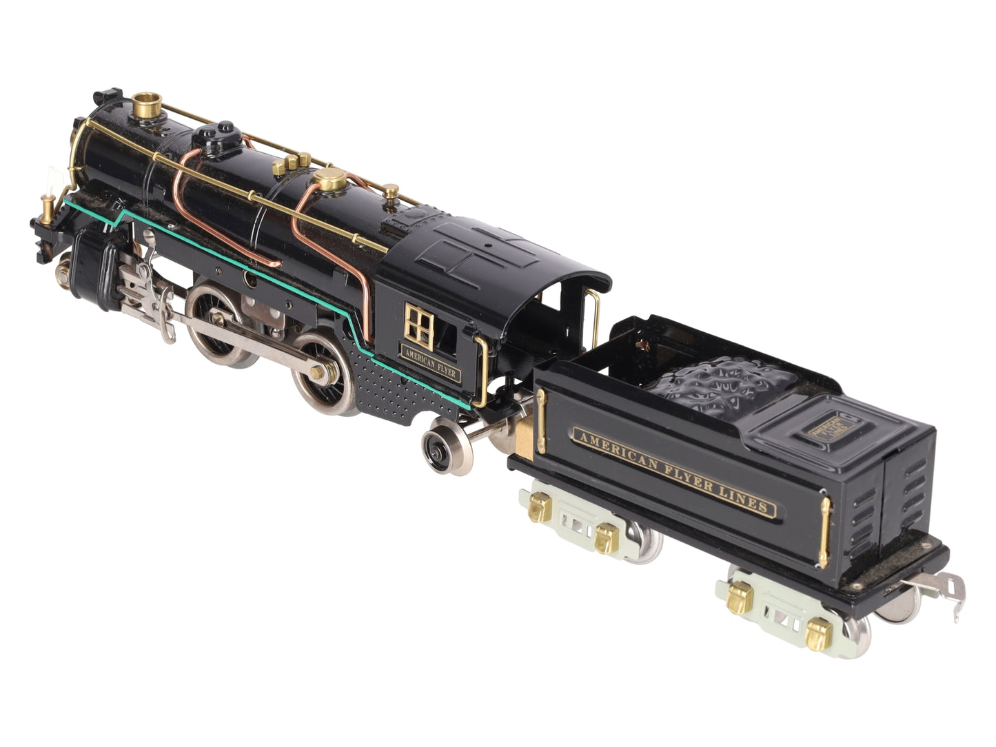 American Flyer 3322 Vintage O 2-4-2 Steam Engine & Tender -Repainted