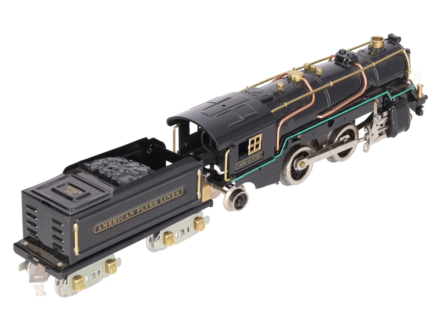 American Flyer 3322 Vintage O 2-4-2 Steam Engine & Tender -Repainted