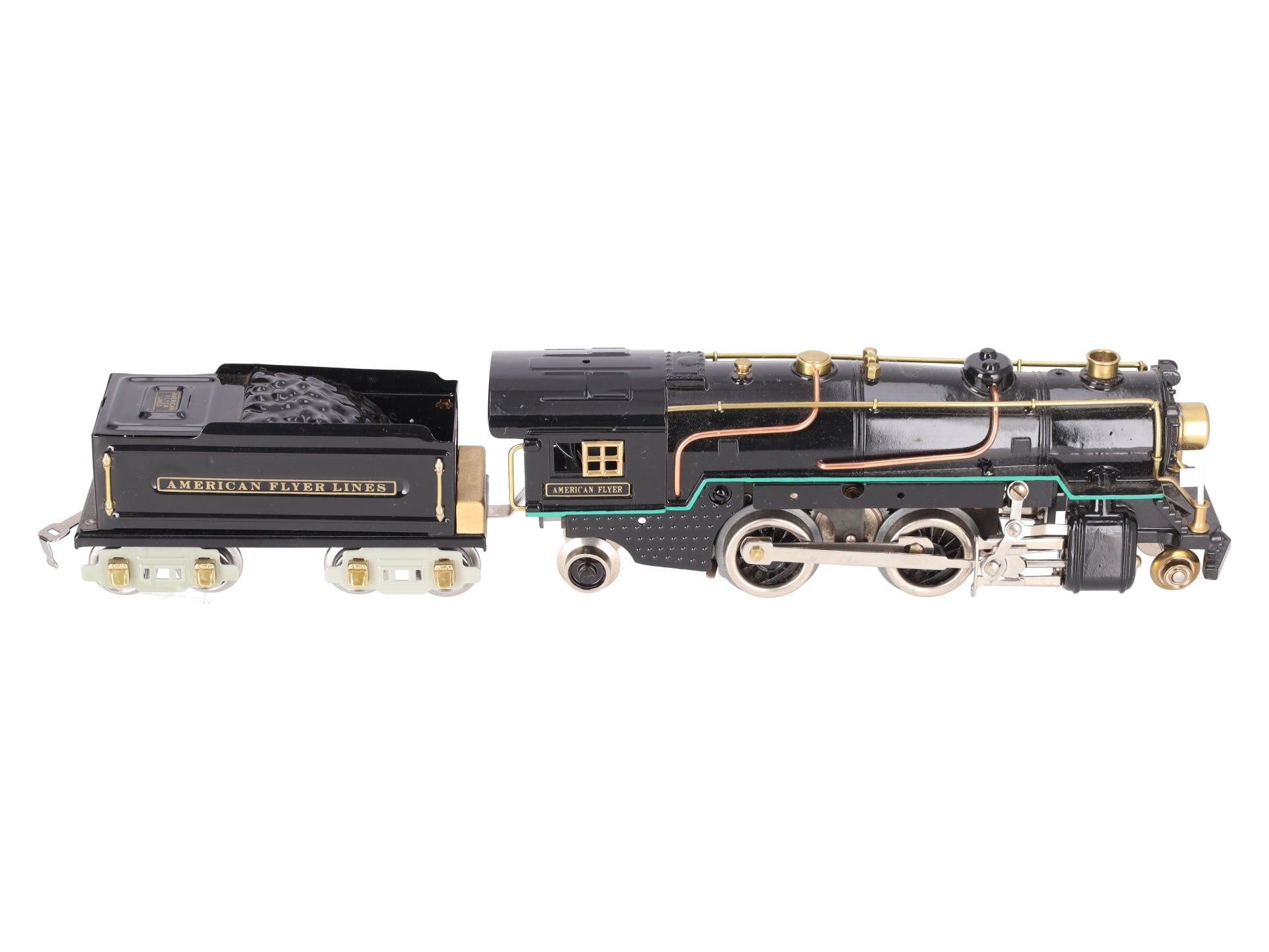 American Flyer 3322 Vintage O 2-4-2 Steam Engine & Tender -Repainted