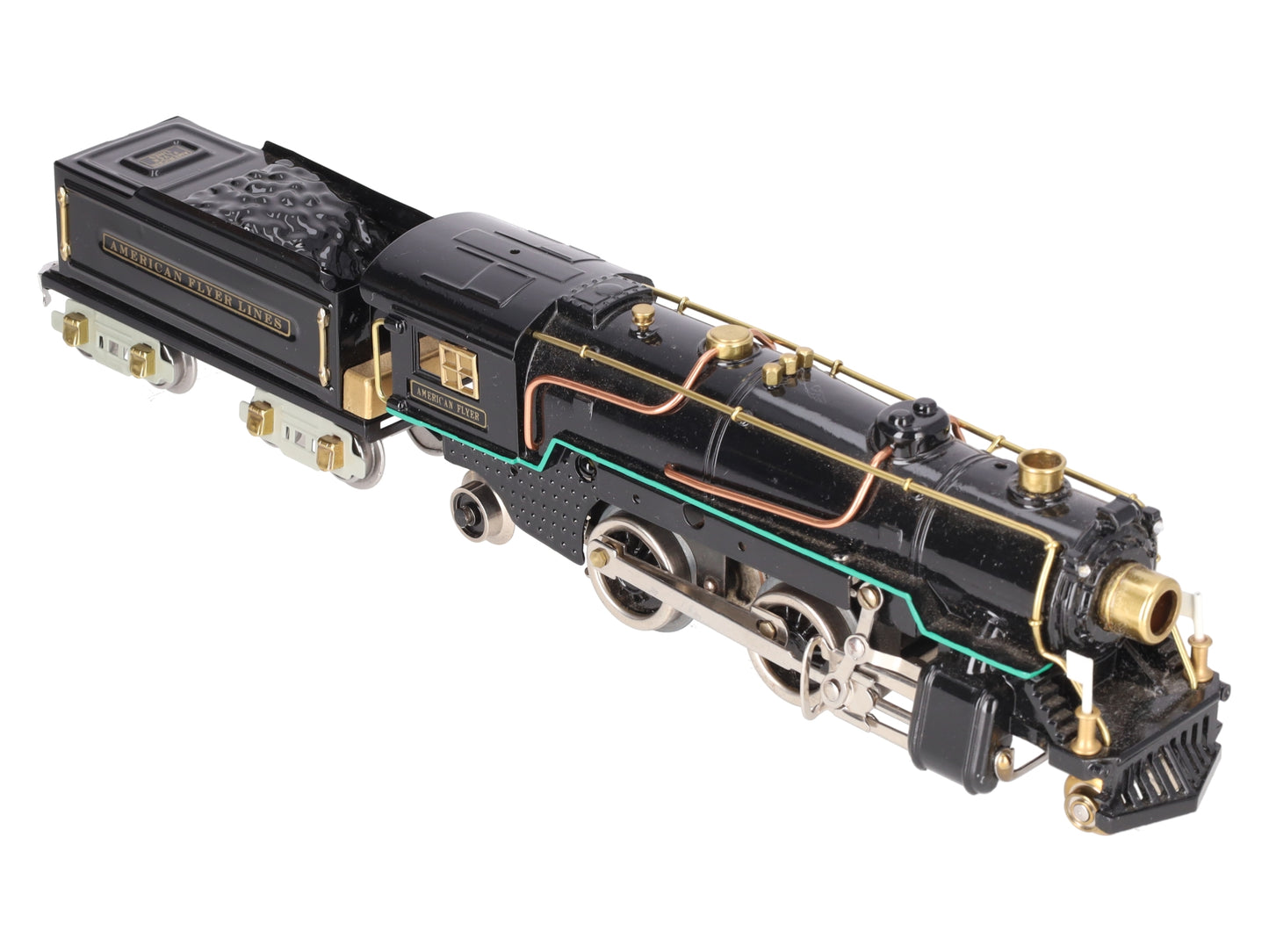 American Flyer 3322 Vintage O 2-4-2 Steam Engine & Tender -Repainted