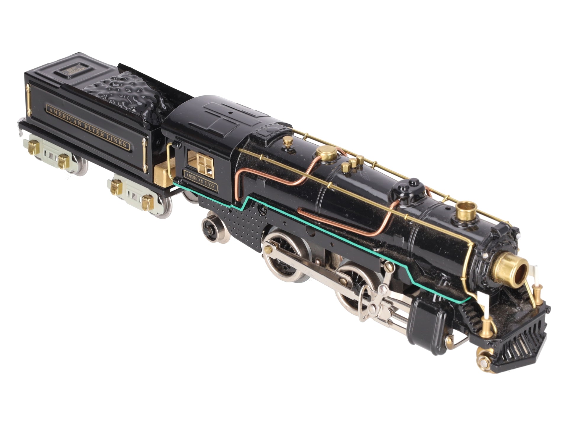 American Flyer 3322 Vintage O 2-4-2 Steam Engine & Tender -Repainted