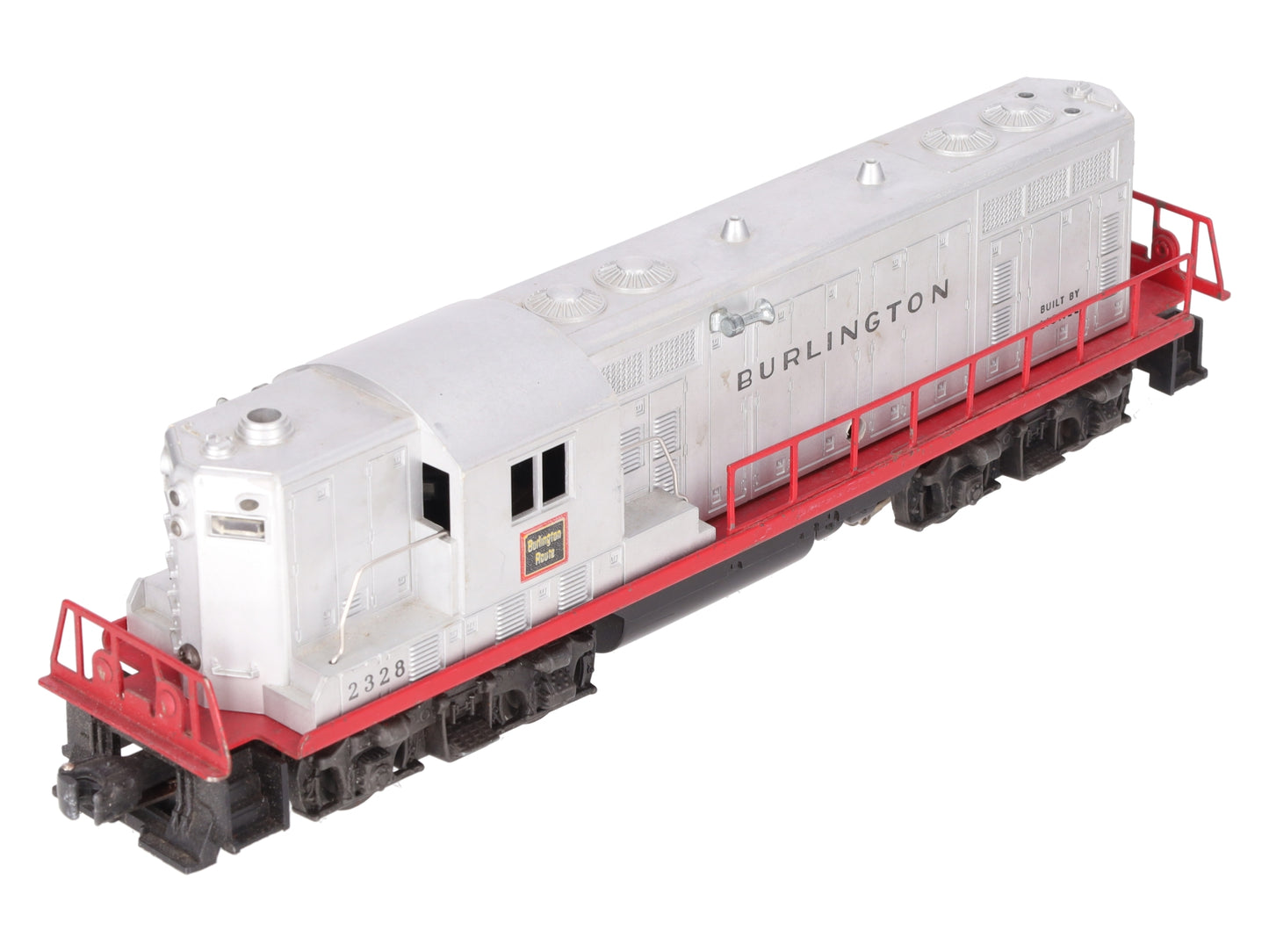 Lionel 2328 Vintage O Burlington GP-7 Powered EMD Diesel Locomotive VG