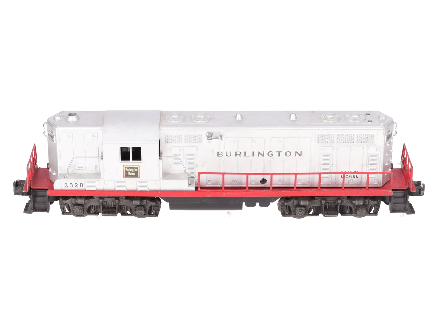 Lionel 2328 Vintage O Burlington GP-7 Powered EMD Diesel Locomotive VG