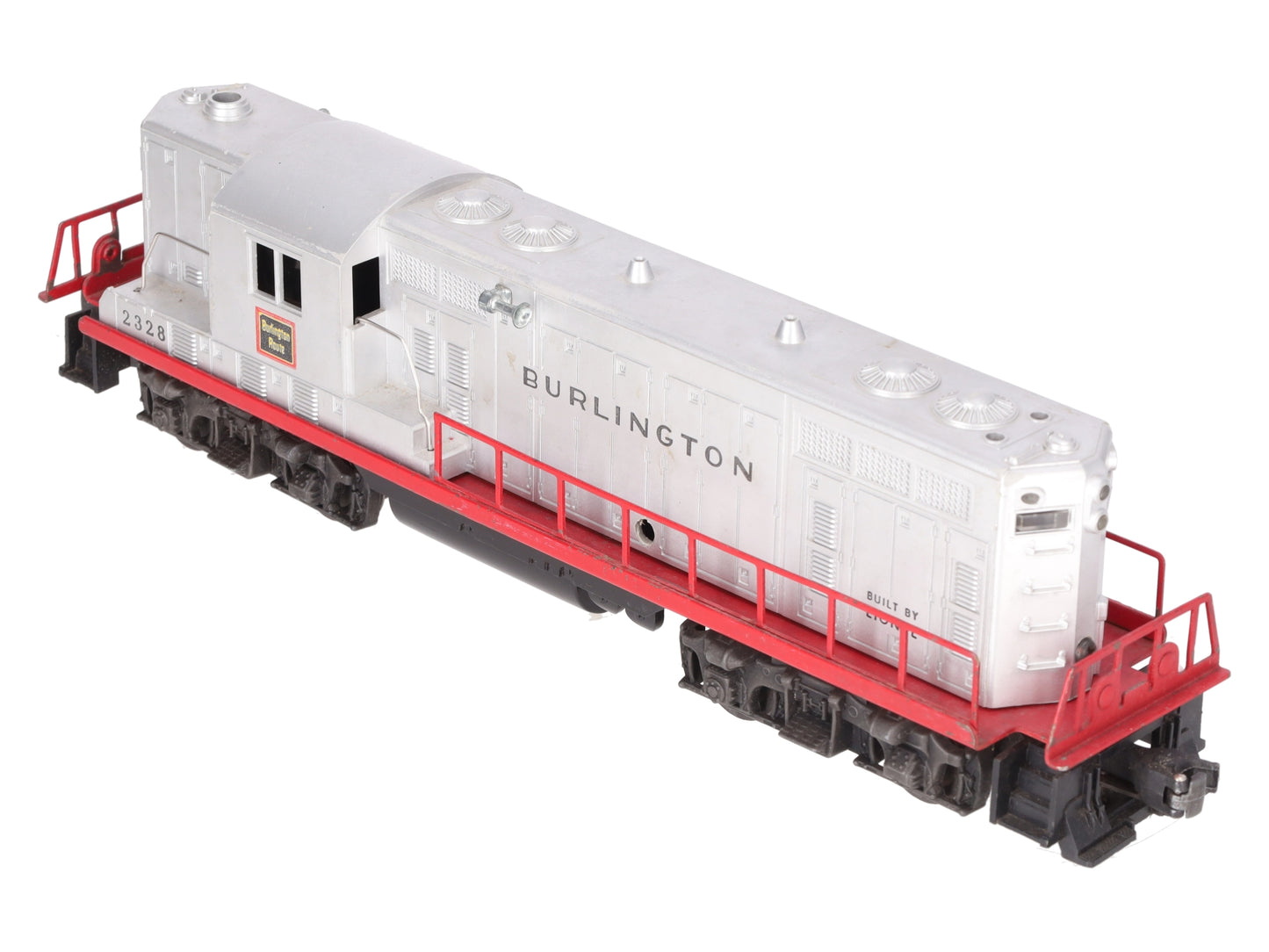 Lionel 2328 Vintage O Burlington GP-7 Powered EMD Diesel Locomotive VG