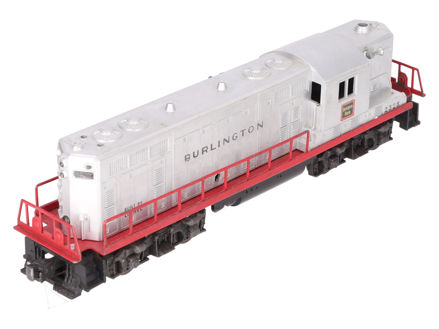 Lionel 2328 Vintage O Burlington GP-7 Powered EMD Diesel Locomotive VG