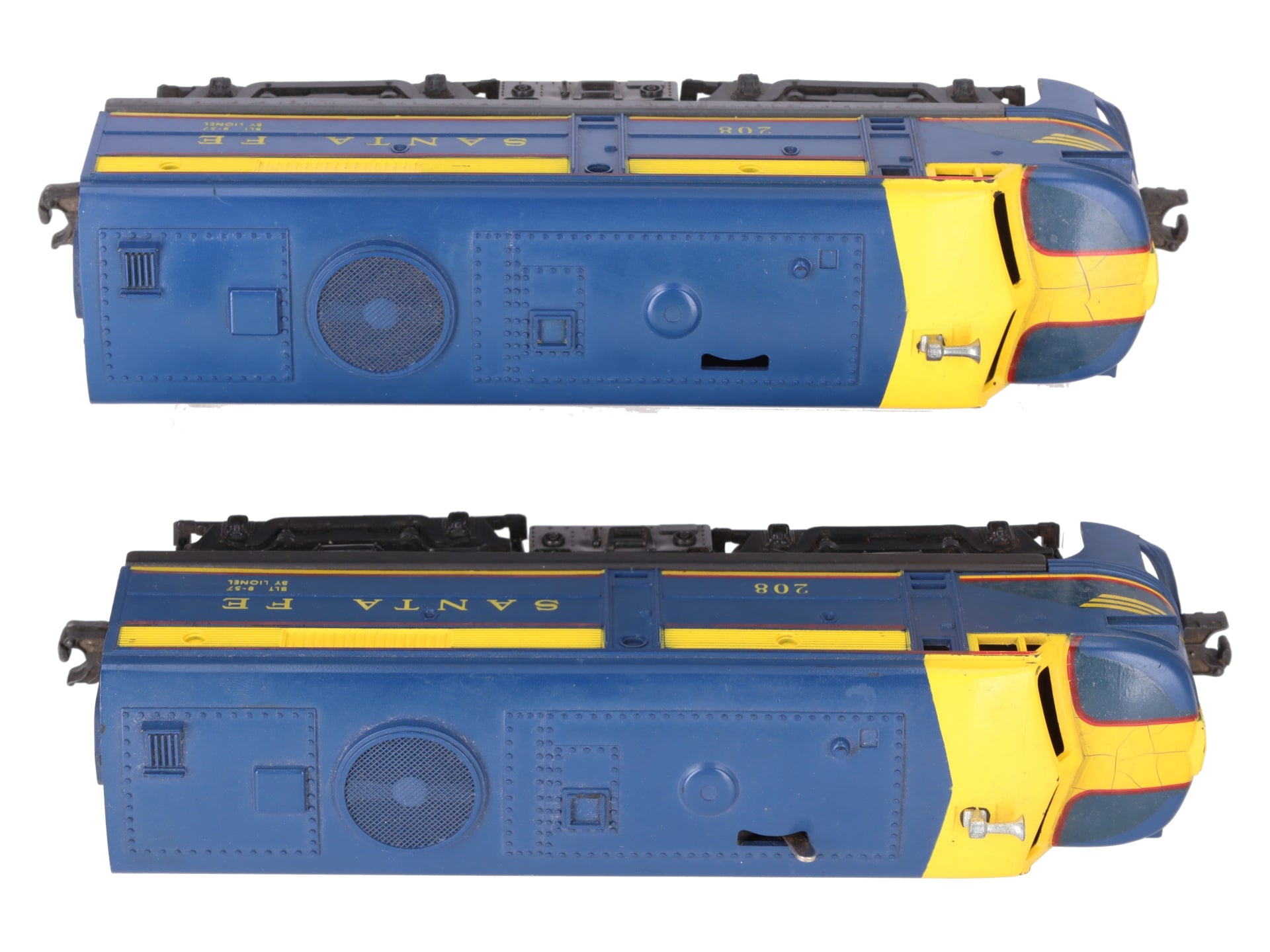 Lionel 208 Vintage O Santa Fe Alco AA Diesel Locomotive Set VG