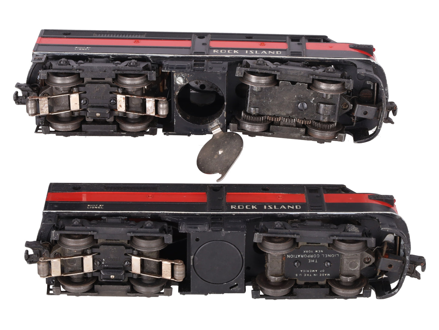 Lionel 2031 Vintage O Rock Island Alco AA Diesel Locomotive Set VG