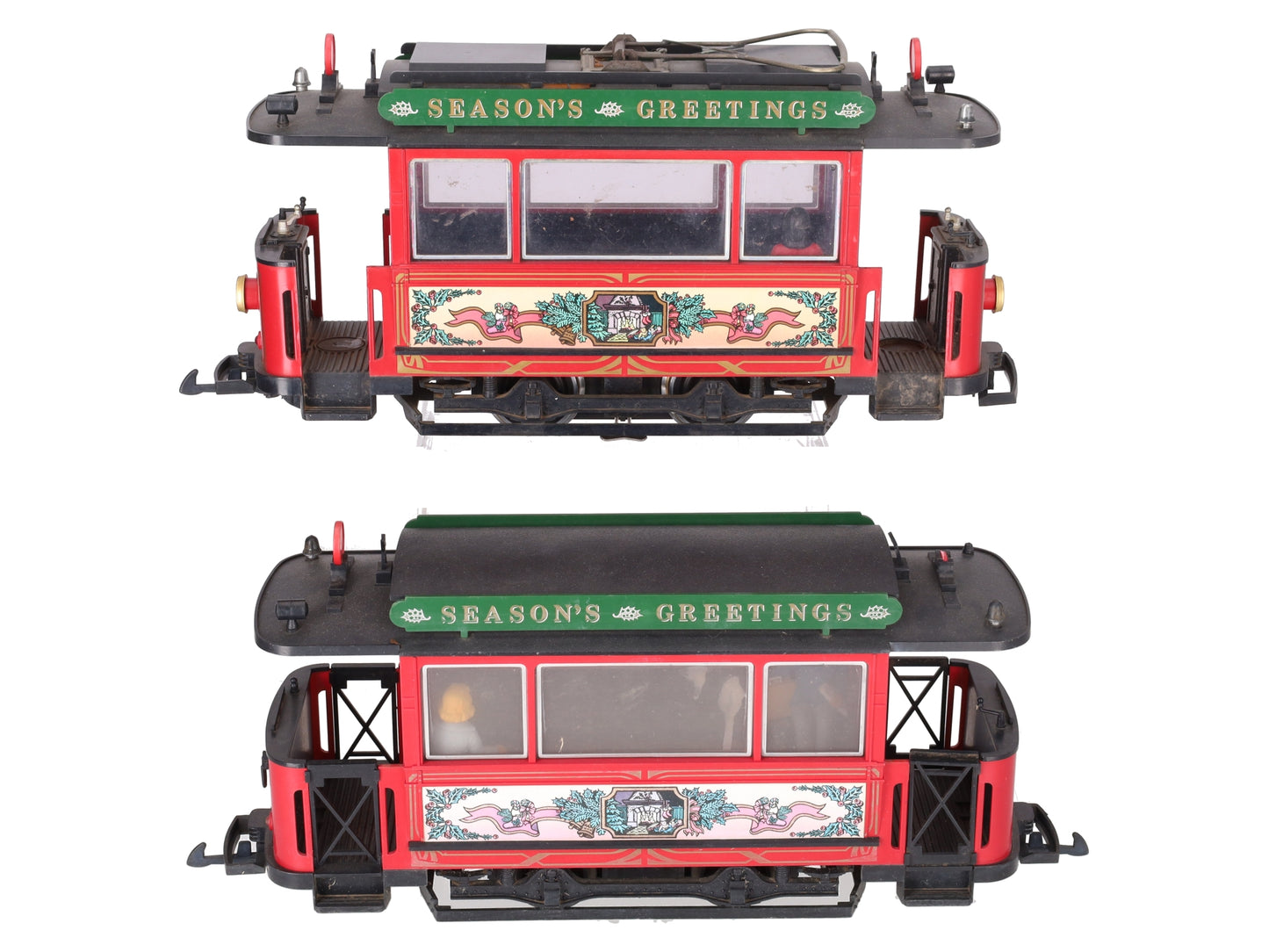 LGB 2036 G Scale Season Greetings Trolley Set VG