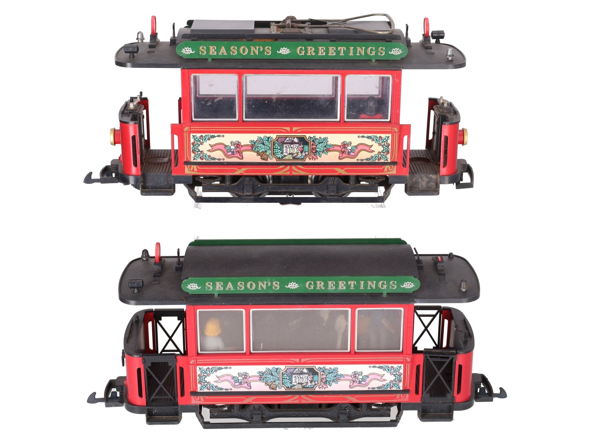 LGB 2036 G Scale Season Greetings Trolley Set VG