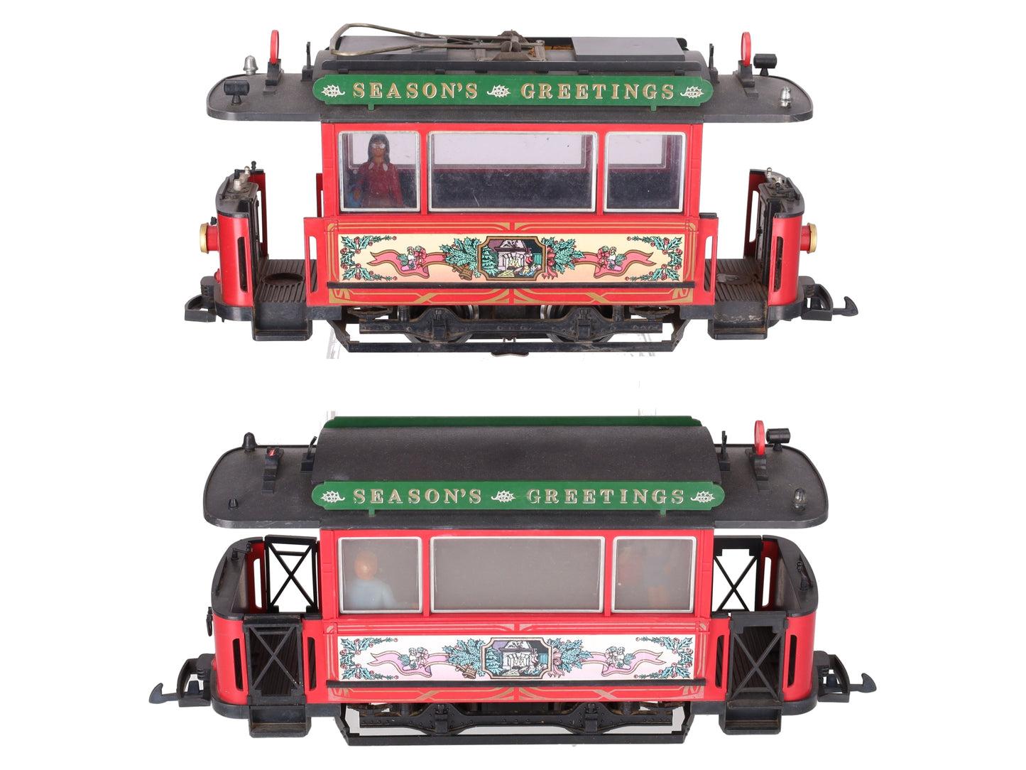 LGB 2036 G Scale Season Greetings Trolley Set VG
