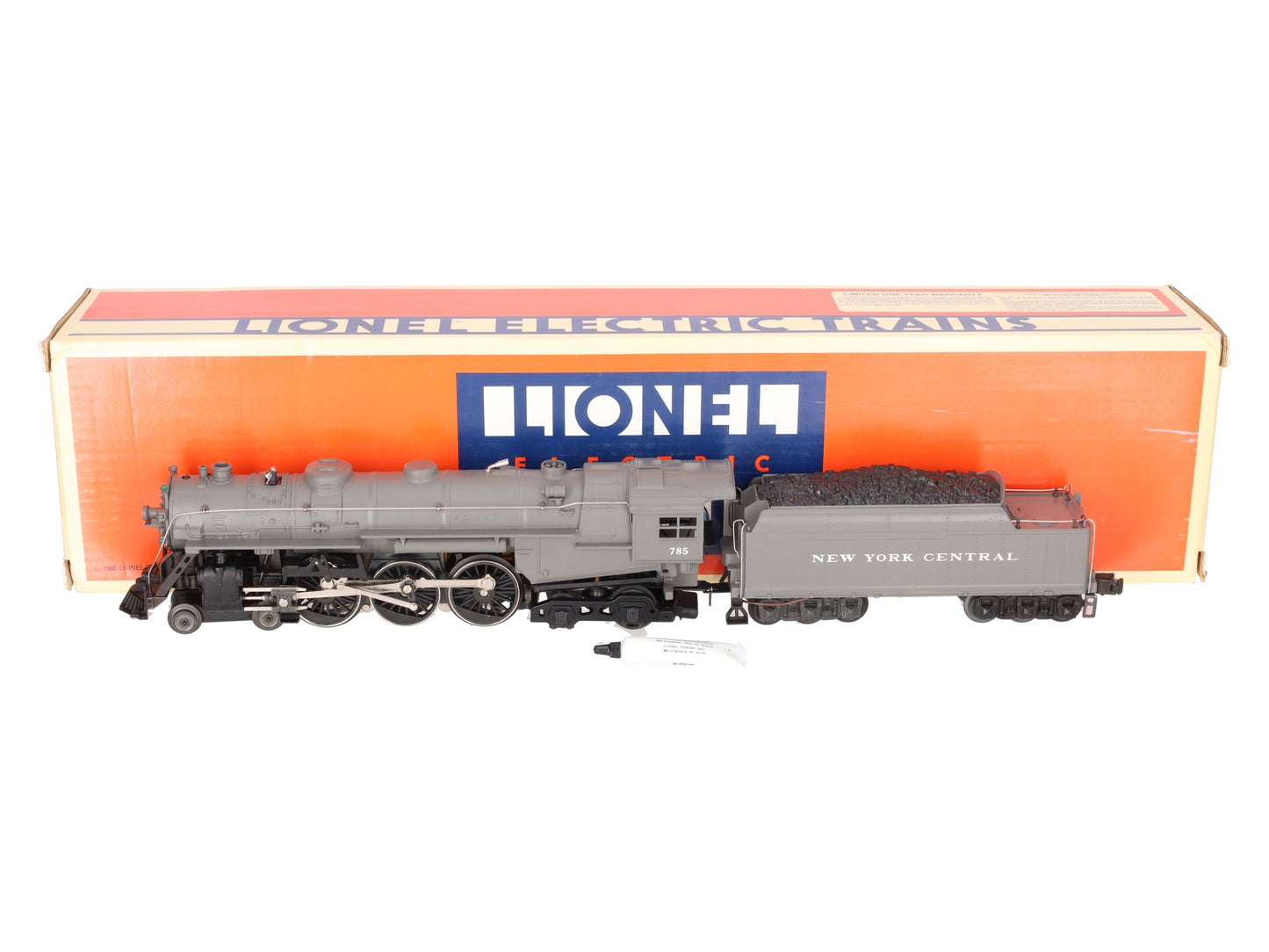 Lionel 6-18002 O New York Central 4-6-4 Hudson Steam Locomotive & Tender #785 EX/Box