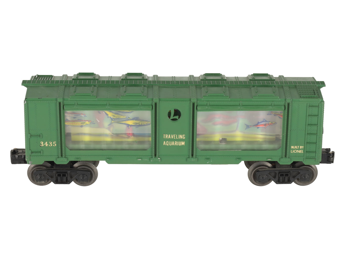 Lionel 3435 Vintage O Operating Aquarium Car - Gold Lettering EX