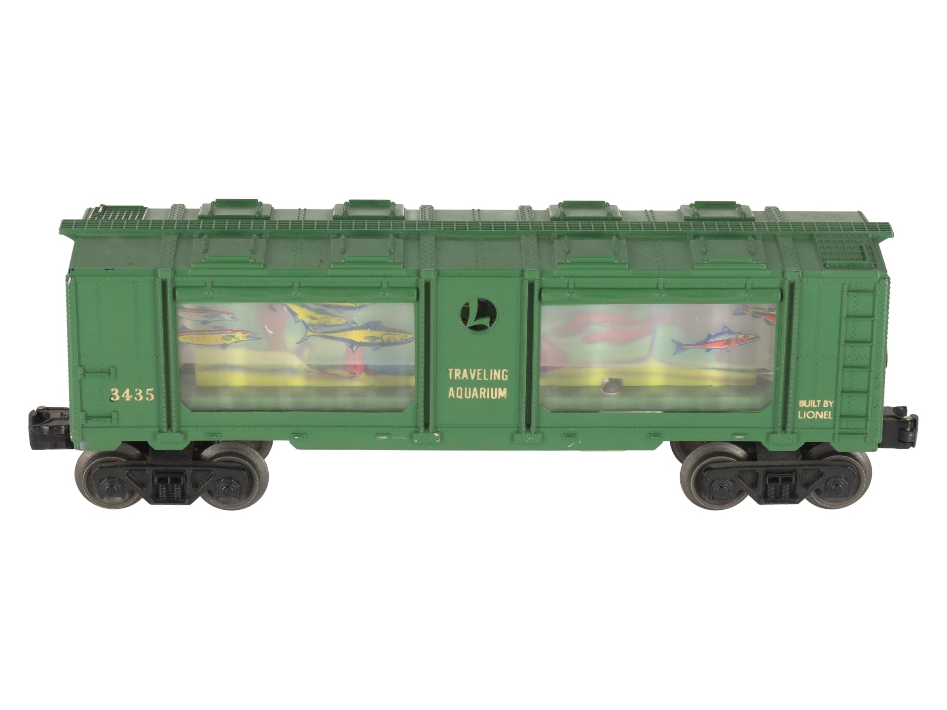 Lionel 3435 Vintage O Operating Aquarium Car - Gold Lettering EX